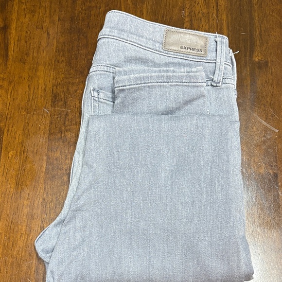 Express Denim - Express Women's Light Gray Skinny Jeans